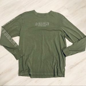 L Mens American Eagle Long Sleeve T-shirt Soft